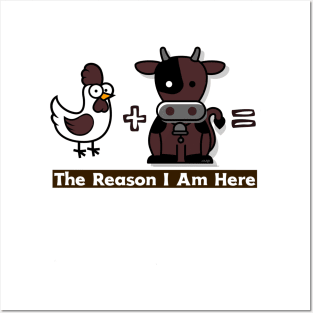 Brown chicken brown cow Posters and Art